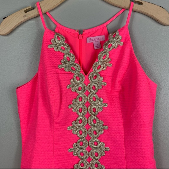Lilly Pulitzer | Hot Pink Shift Dress | Size 0 - Picture 4 of 10